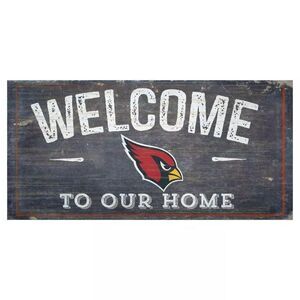 NFL Welcome To Our Home Arizona Cardinals  Wood Sign 12" x 6"